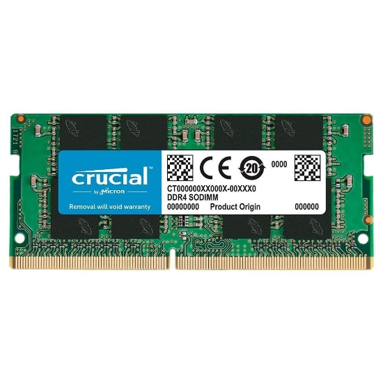 Imagem de MEMORIA CRUCIAL NOTEBOOK 8GB DDR4 2666 MT/S (PC4-21300) CL19 SR X8 SODIMM