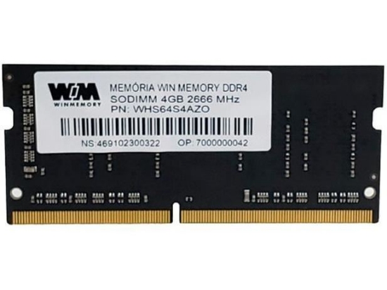Imagem de MEMORIA 8GB DDR4 2666MHZ WINMEMORY - NOTEBOOK