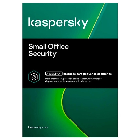 Imagem de KASPERSKY SMALL OFFICE SECURITY (FIXED-DATE) BR; 5-9 DISPOSITIVOS MOVEIS / DESKTOP / USER; 1 FILE SERVER; 1 ANO (RENOVACAO) ESD